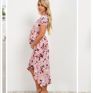 Pinkblush floral maternity dress